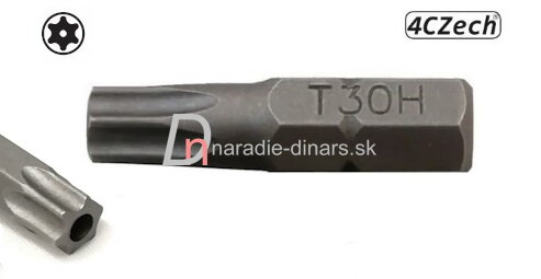 Bit torx s otvorom T6, dĺžka 25 mm